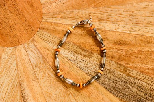 Orange Spiny Bracelet