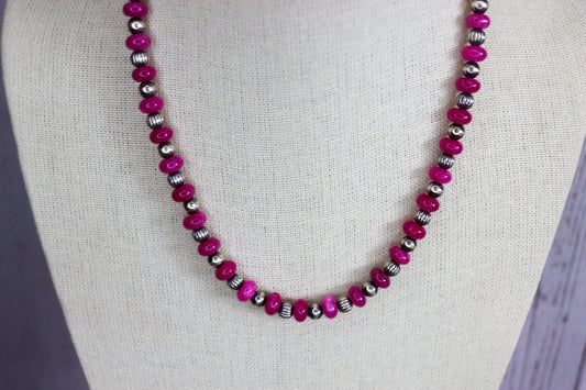 16" Hot Pink Quartz & Corrugated Rounds