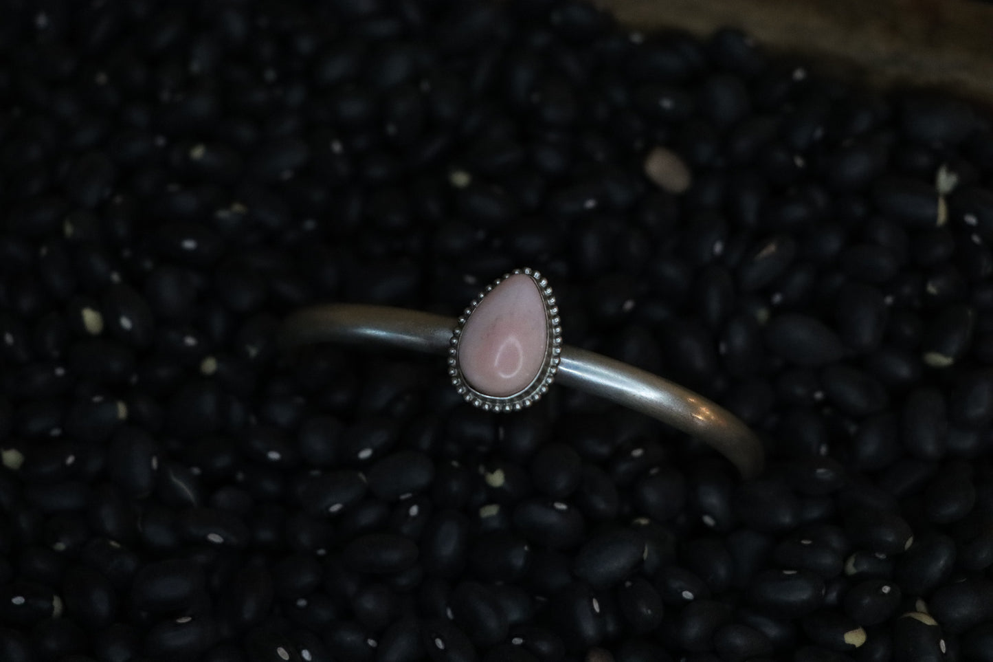 Pink Conch Teardrop Cuff