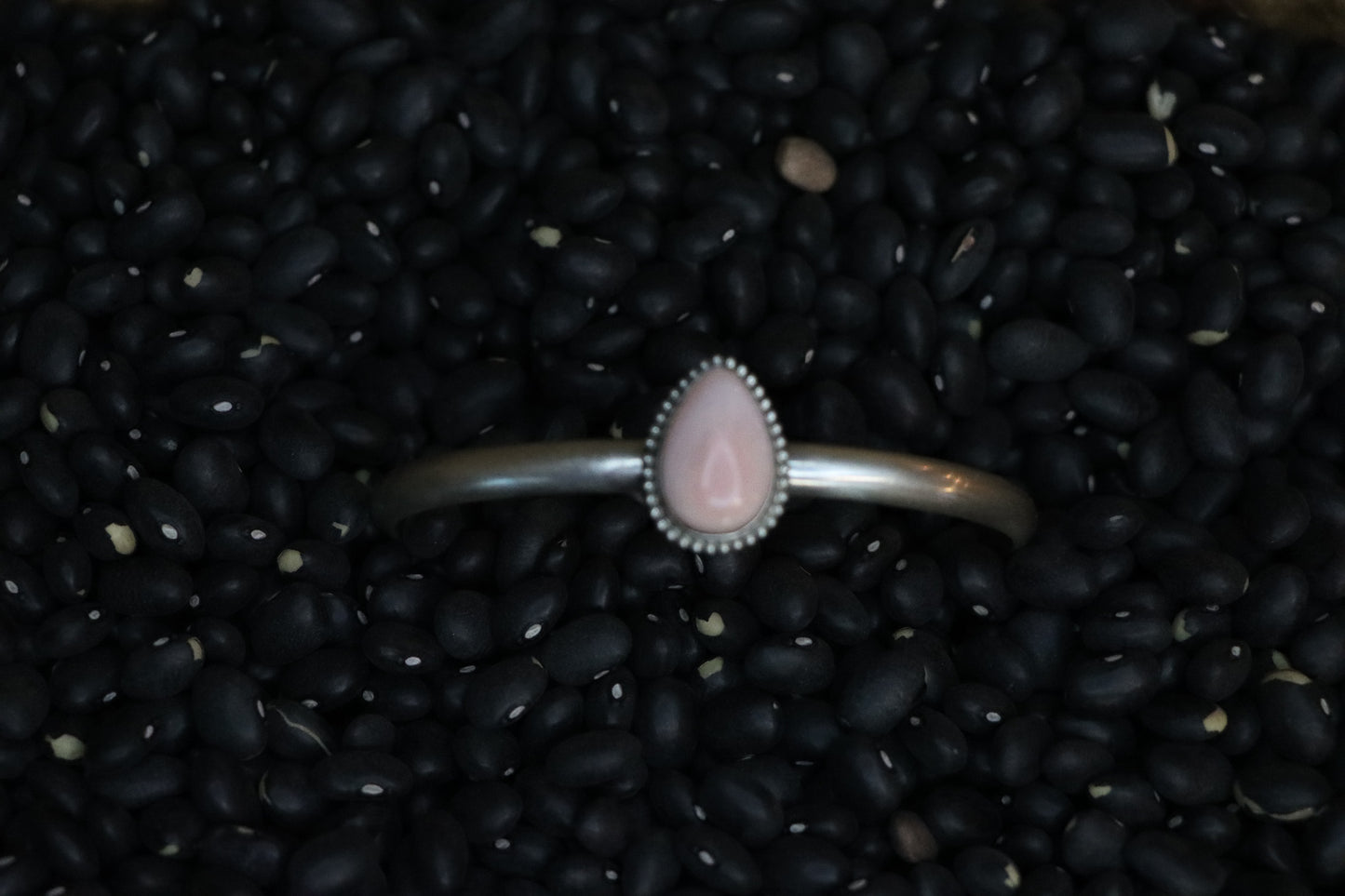 Pink Conch Teardrop Cuff