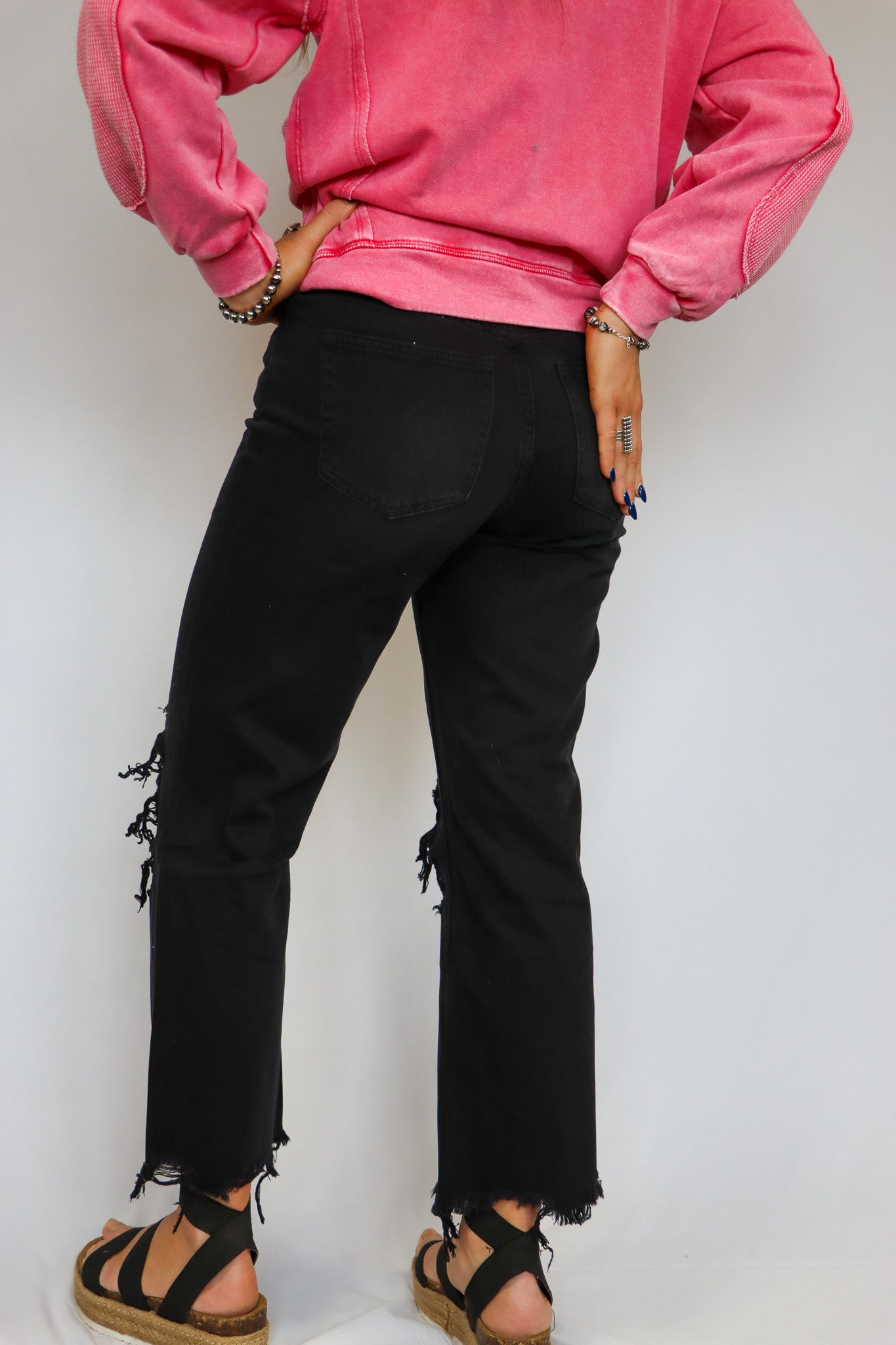 Vintage Super High Rise Crop Flare Jeans